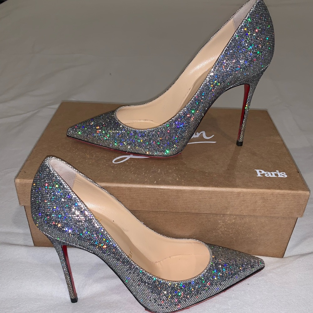 Christian Louboutin Shiny Glitter Heels